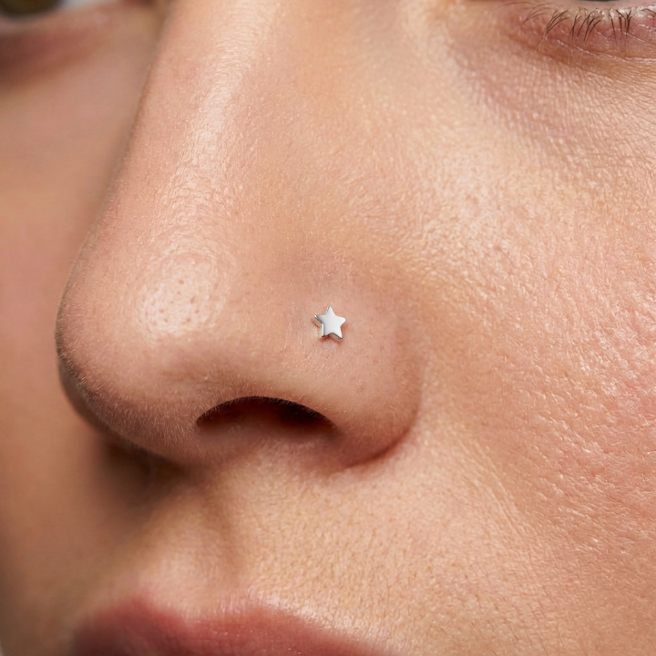 Stellaris | Piercing Nez Étoile Titane ASTM F136 Minimaliste