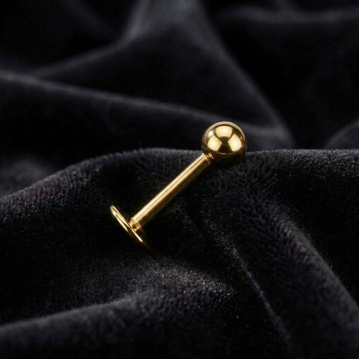 Callista | Piercing Hélix Tragus Titane ASTM F136 Doré PVD – 6, 8, 10 mm